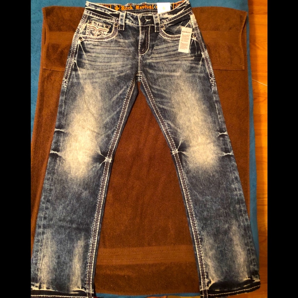 30x32 Straight leg fit new Rock Revival with tags.